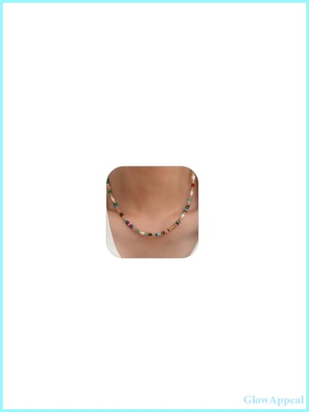 Boho Beaded Freshwater Pearl Choker Necklace Adjustable Charm Jewelry